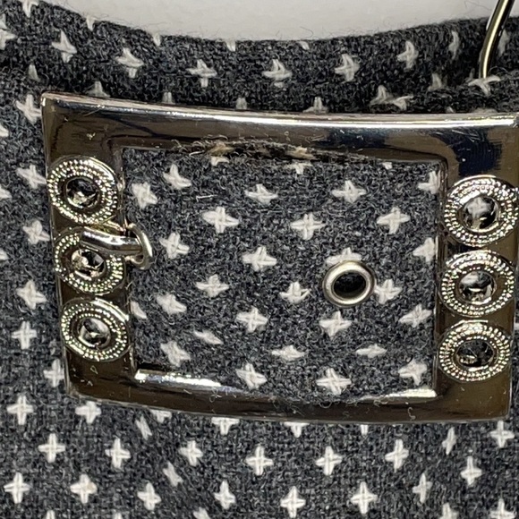 - Two tcv Gray/Blue Ruffled Pencil/Tulip Skirt with belt NWT - Picture 4 of 11